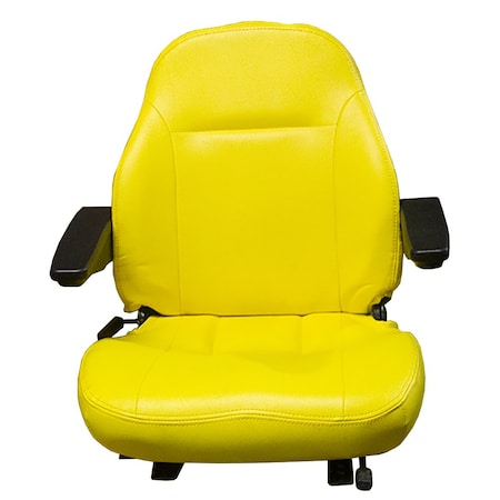 Aftermarket Replacement Yellow Seat wArmrests Fits John Deere Z810A Z850A Z910A Z925A Z960A SEQ90-0412